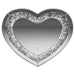 Aiko - Heart Shape Wall Mirror - Silver Unique Piece Furniture