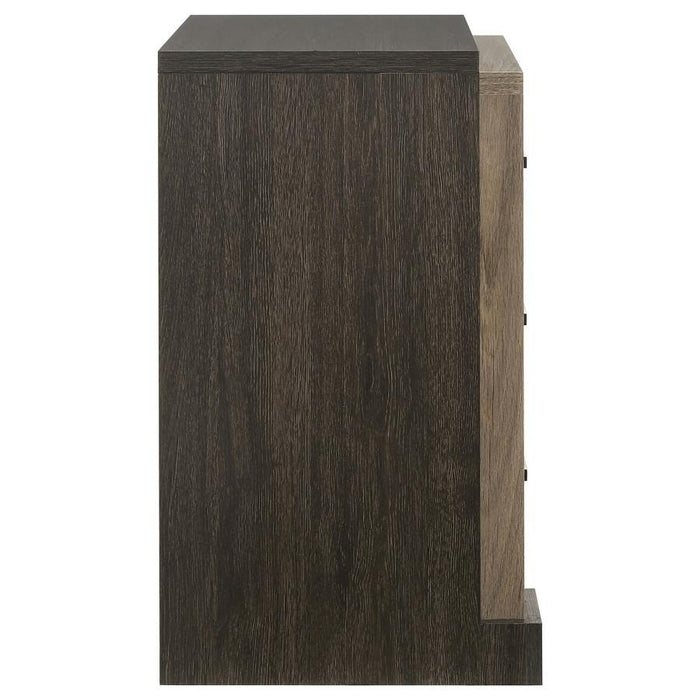 Baker - 3-Drawer Nightstand - Brown And Light Taupe Unique Piece Furniture