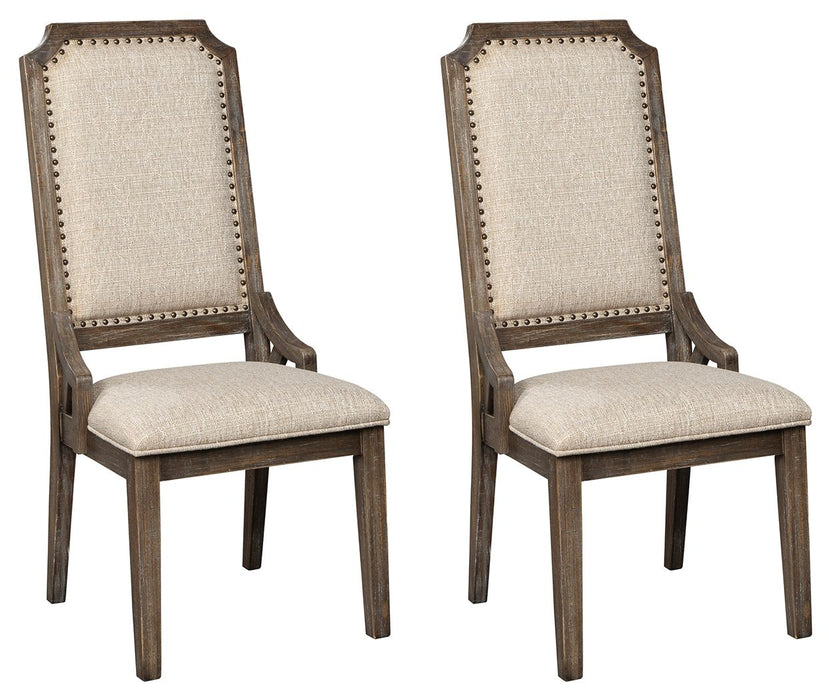 Wyndahl - Rustic Brown - Dining Uph Side Chair (Set of 2) - Framed Back Unique Piece Furniture