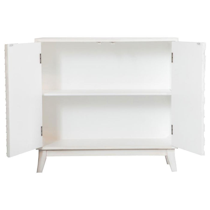 Gambon - Rectangular 2-Door Accent Cabinet - White Unique Piece Furniture
