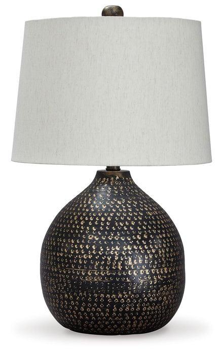 Maire - Black / Gold Finish - Metal Table Lamp Unique Piece Furniture
