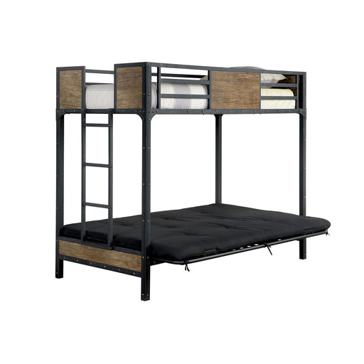 Clapton - Twin Bed With Workstation - Black Unique Piece Furniture