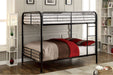 Brocket - Full Over Full Bunk Bed - Black - Metal Unique Piece Furniture