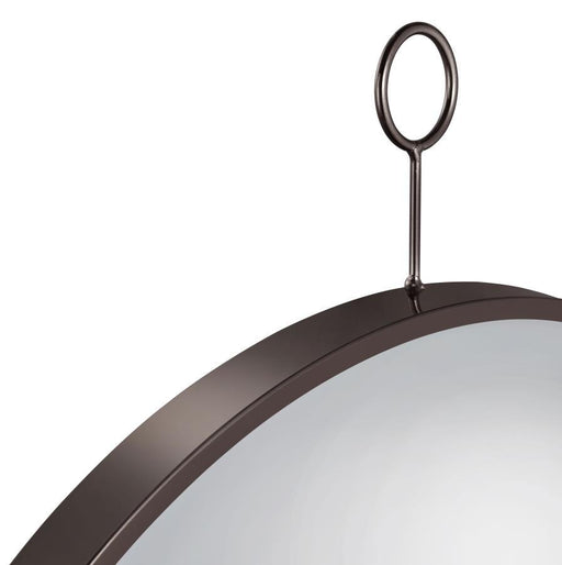 Gwyneth - Round Wall Mirror - Black Nickel Unique Piece Furniture