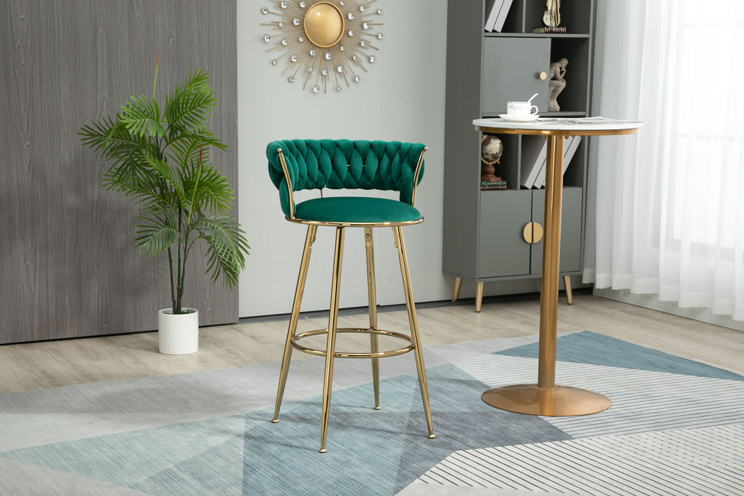 Coolmore Bar Stools With Back And Footrest Counter Height (Set of 2)