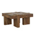 Samira - Wooden Square Coffee Table - Natural Sheesham Unique Piece Furniture