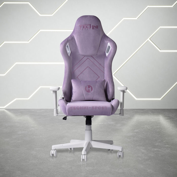 Techni Sport Tsf45C Velvet Memory Foam Gaming Chair Purple
