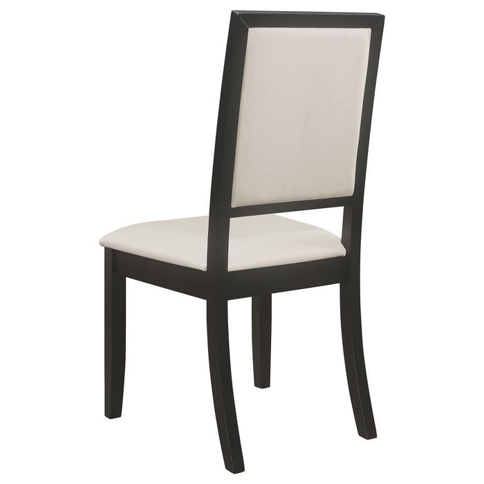 Louise - Upholstered Dining Side Chairs (Set of 2) - Black And Cream