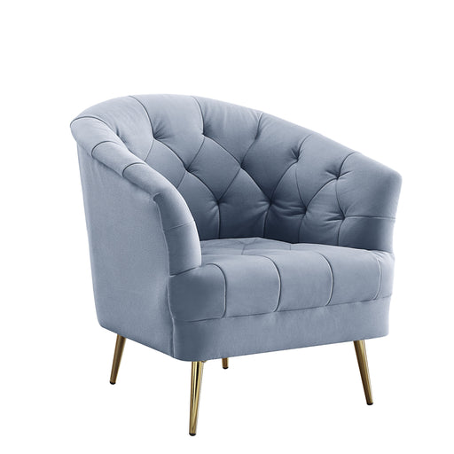 Bayram - Chair - Light Gray Velvet Unique Piece Furniture