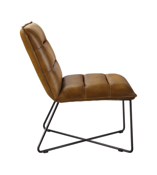 Balrog - Accent Chair - Saddle Brown Top Grain Leather Unique Piece Furniture