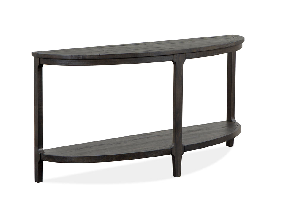 Boswell - Demilune Sofa Table - Peppercorn Unique Piece Furniture