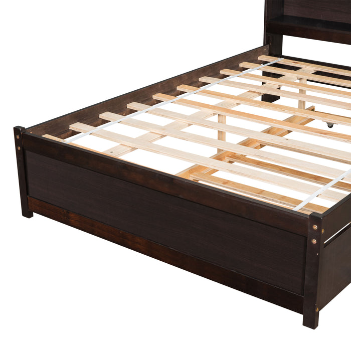 Full Bed With Trundle - Espresso