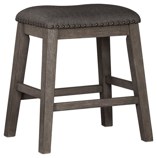 Caitbrook - Gray - Upholstered Stool (Set of 2) Unique Piece Furniture