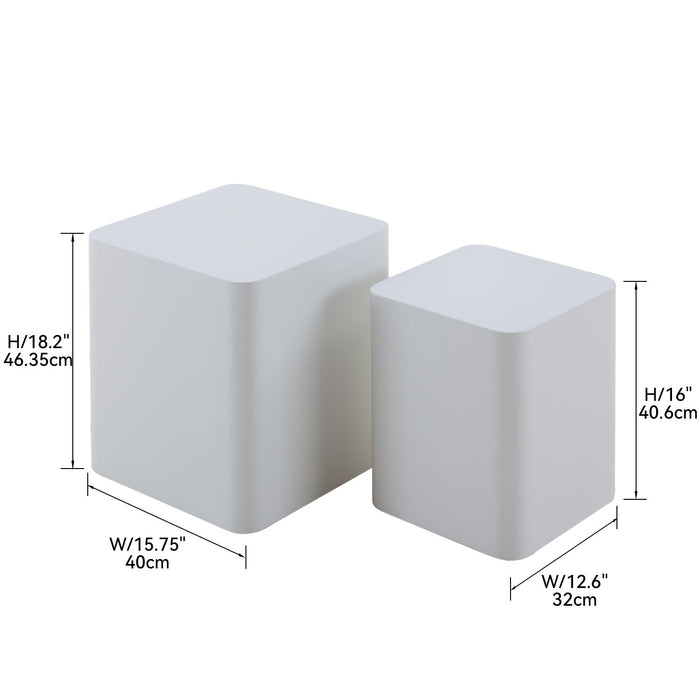 Upgrade Side Table (Set of 2) - White