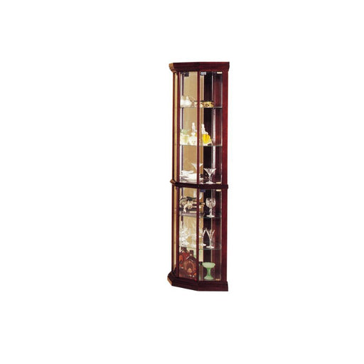 Huxley - Curio Cabinet (Corner) - Dark Brown - 16" Unique Piece Furniture