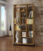 Delwin - 10-Shelf Bookcase - Antique Nutmeg Unique Piece Furniture