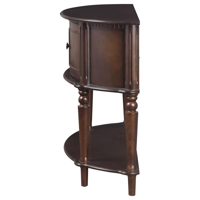 Brenda - Console Table With Curved Front - Brown Unique Piece Furniture