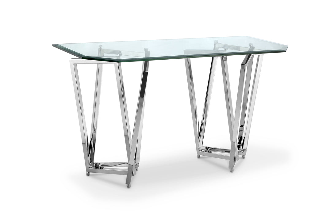 Lenox Square - Rectangular Sofa Table - Nickel