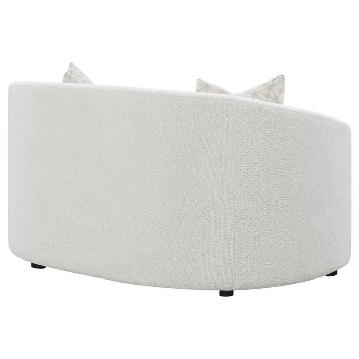 Rainn - Upholstered Tight Back Loveseat - Latte Unique Piece Furniture