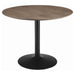 Lana - Round Dining Table - Walnut And Black Unique Piece Furniture