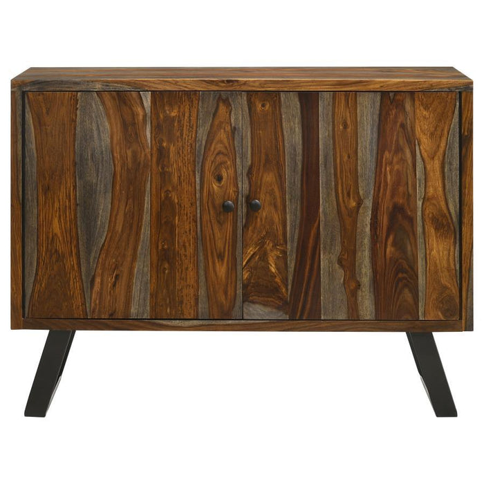 Mathis - Sled Base Accent Cabinet - Sheesham Gray Unique Piece Furniture