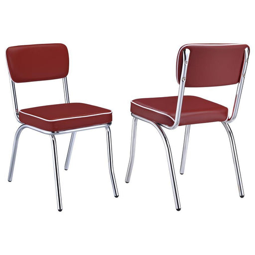 Retro - Open Back Side Chairs (Set of 2) Unique Piece Furniture