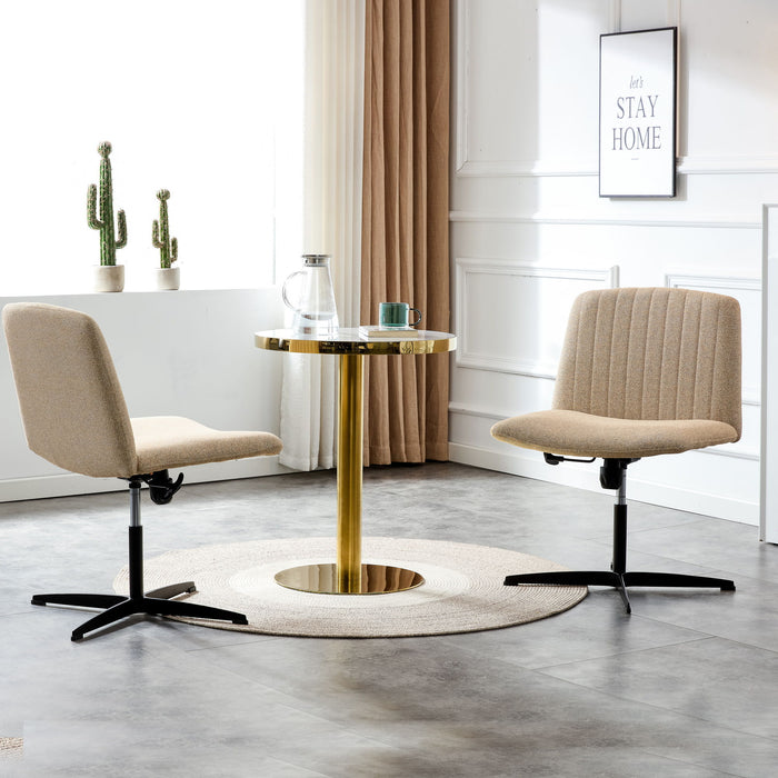 Fabric Material Home Computer Chair Office Chair Adjustable 360 ° Swivel Cushion Chair - Black Foot Swivel Chair Makeup Chair Study Desk Chair