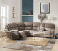 Olwen - Sectional Sofa - Mocha Nubuck Unique Piece Furniture