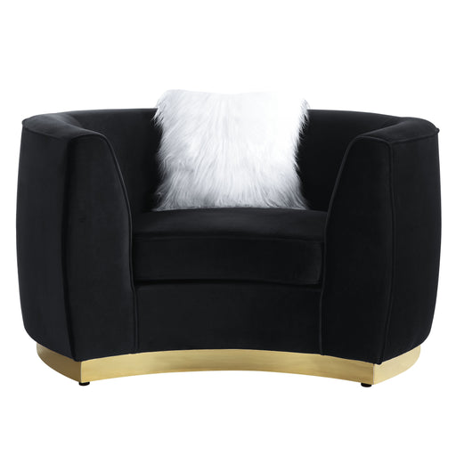 Achelle - Chair - Black Velvet Unique Piece Furniture