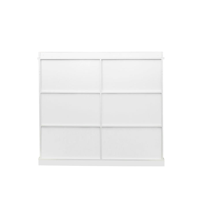 10-Shelf Bookcase - White