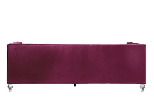 Heibero - Sofa - Burgundy Velvet Unique Piece Furniture
