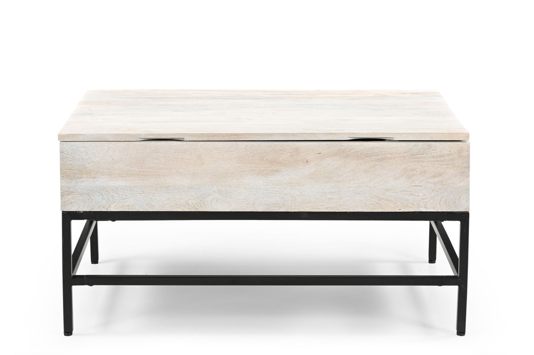 Lift Top Coffee Table - White