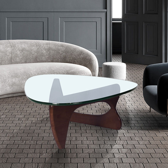 Home Modern Triangle Coffee Table - Drak