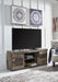 Derekson - Multi Gray - LG TV Stand W/Fireplace Option Unique Piece Furniture
