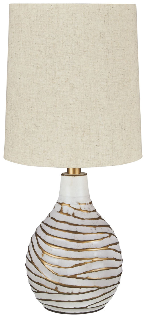 Aleela - White / Gold Finish - Metal Table Lamp Unique Piece Furniture