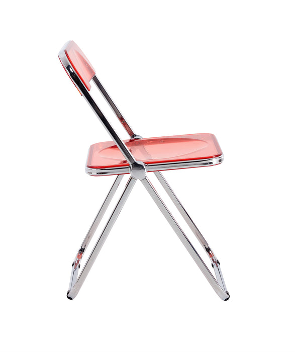 Folding Chair - Red Transparent