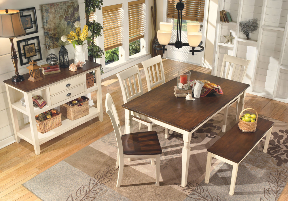 Whitesburg - Brown / Cottage White - Dining Room Server Unique Piece Furniture