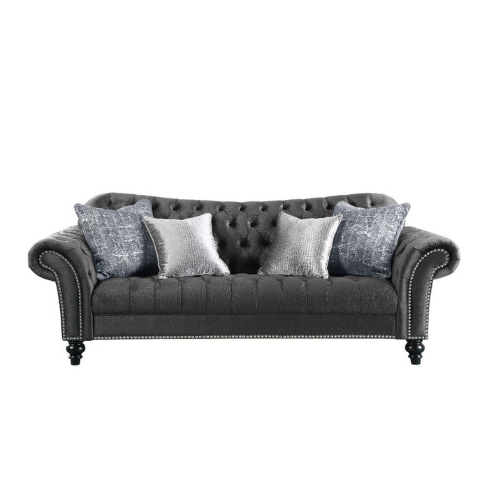 Gaura - Sofa - Dark Gray Velvet Unique Piece Furniture