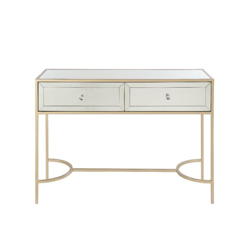 Wisteria - Accent Table - Mirrored & Rose Gold Unique Piece Furniture
