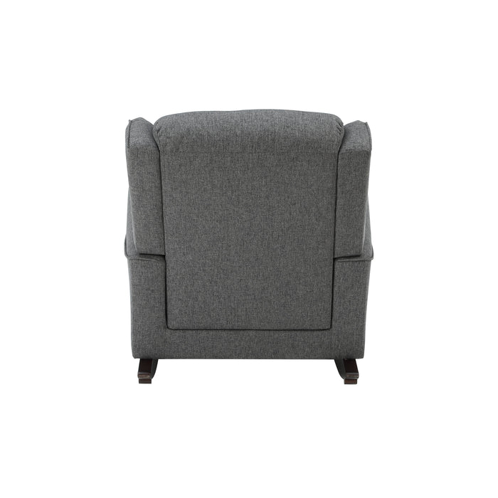 Acme Fabien Rocking Chair, Gray Fabric