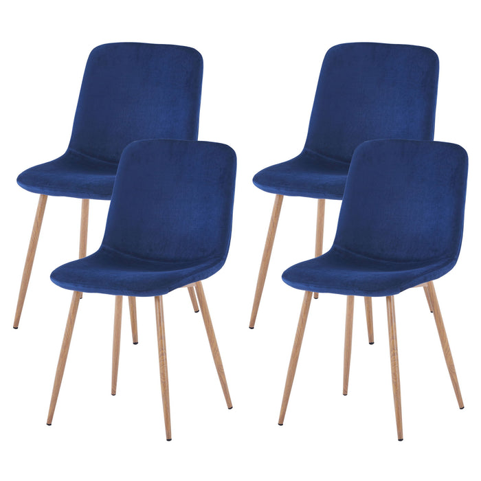 Dining Chair 4 Piece (Blue), Modern Style, new Technology.Suitable For Restaurants, Cafes, Taverns, Offices, Reception Rooms