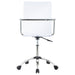 Amaturo - Office Chair With Casters - Clear And Chrome Unique Piece Furniture