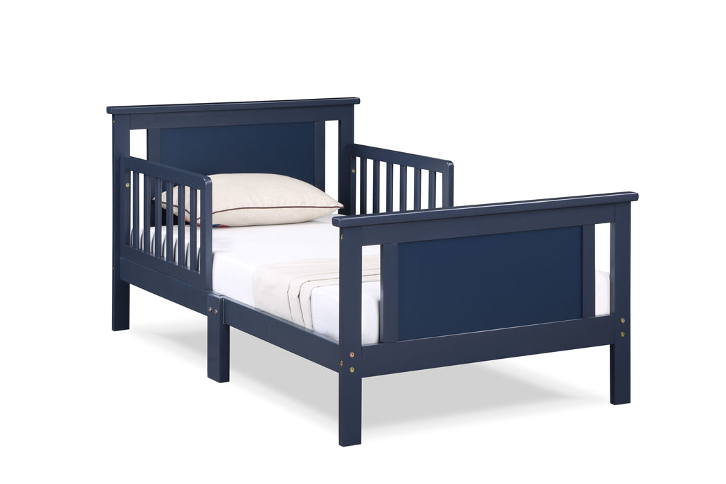 Connelly Reversible Panel Toddler Bed Midnight Blue / Vintage Walnut