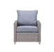 Greeley - Patio Set - Gray Fabric & Gray Finish Unique Piece Furniture