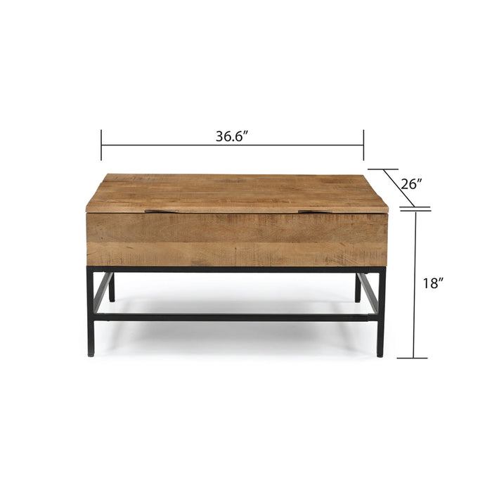Lift Top Coffee Table - Natural