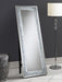 Carisi - Rectangular Standing Mirror With Led Lighting - Silver Unique Piece Furniture