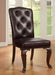 Bellagio - Leatherette Side Chair (Set of 2) - Brown Cherry / Brown Unique Piece Furniture