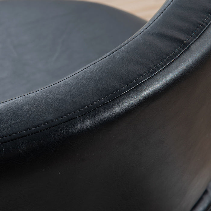 29.13" Wide Swivel Chair - Black PU