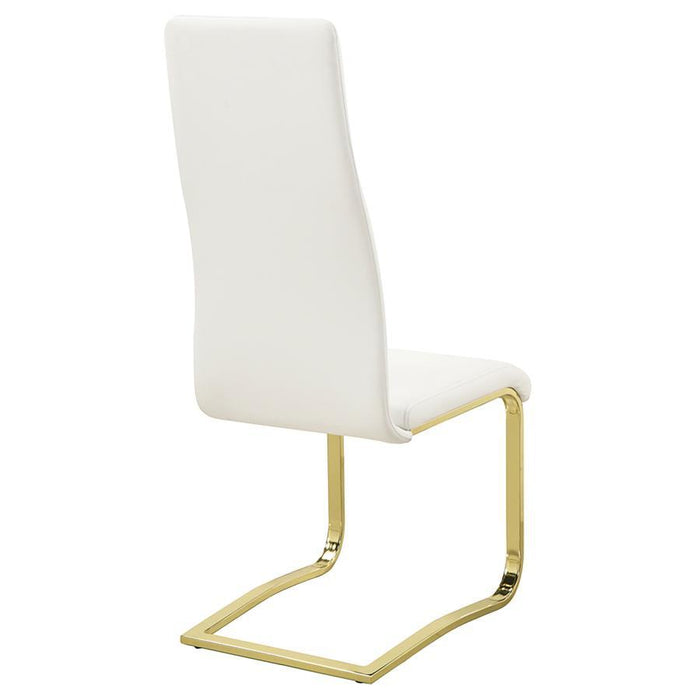 Montclair - Side Chairs (Set of 4) - White And Rustic Brass Unique Piece Furniture