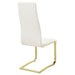 Montclair - Side Chairs (Set of 4) - White And Rustic Brass Unique Piece Furniture